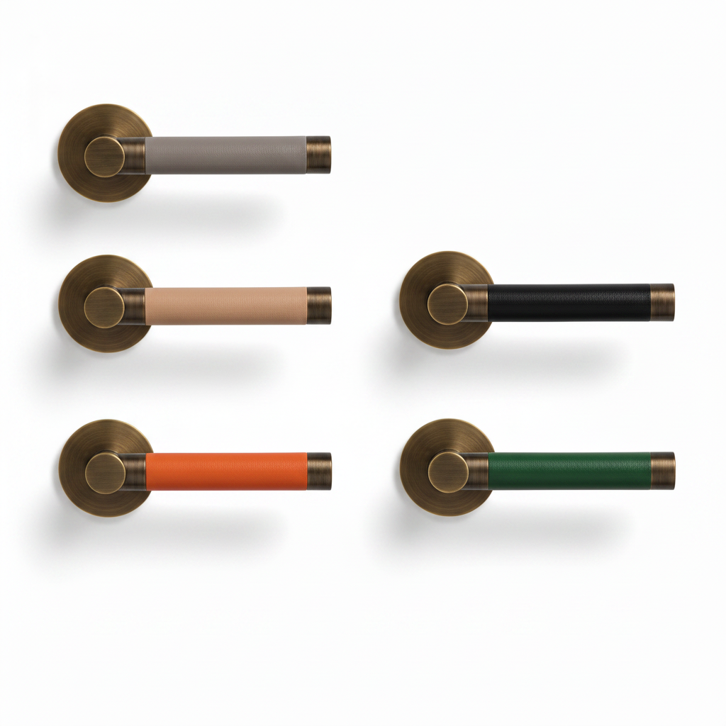 Door Handle ( leather feel)