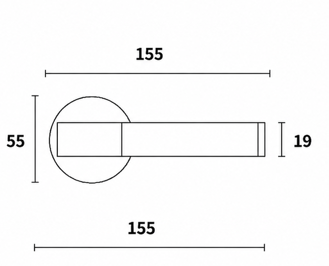 Door Handle ( leather feel)