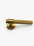 Knurled Brass Lever Handle
