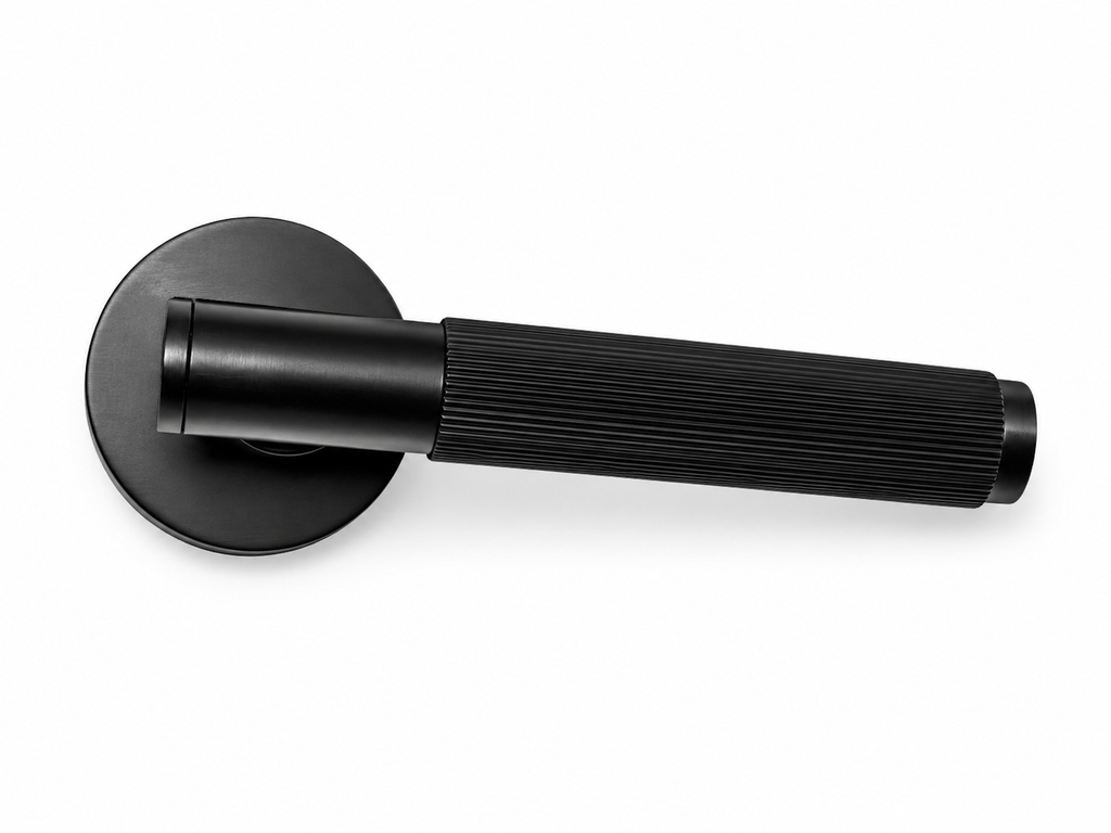 Knurled Straight Cut Lever Handle
