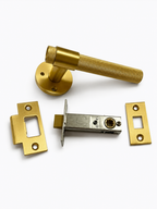 Knurled Brass Lever Handle