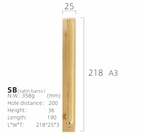Indoor Textured Handle with Backing Plate