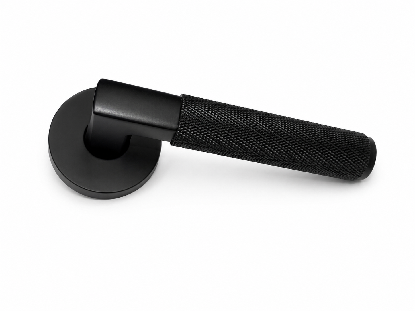 Knurled Brass Lever Handle