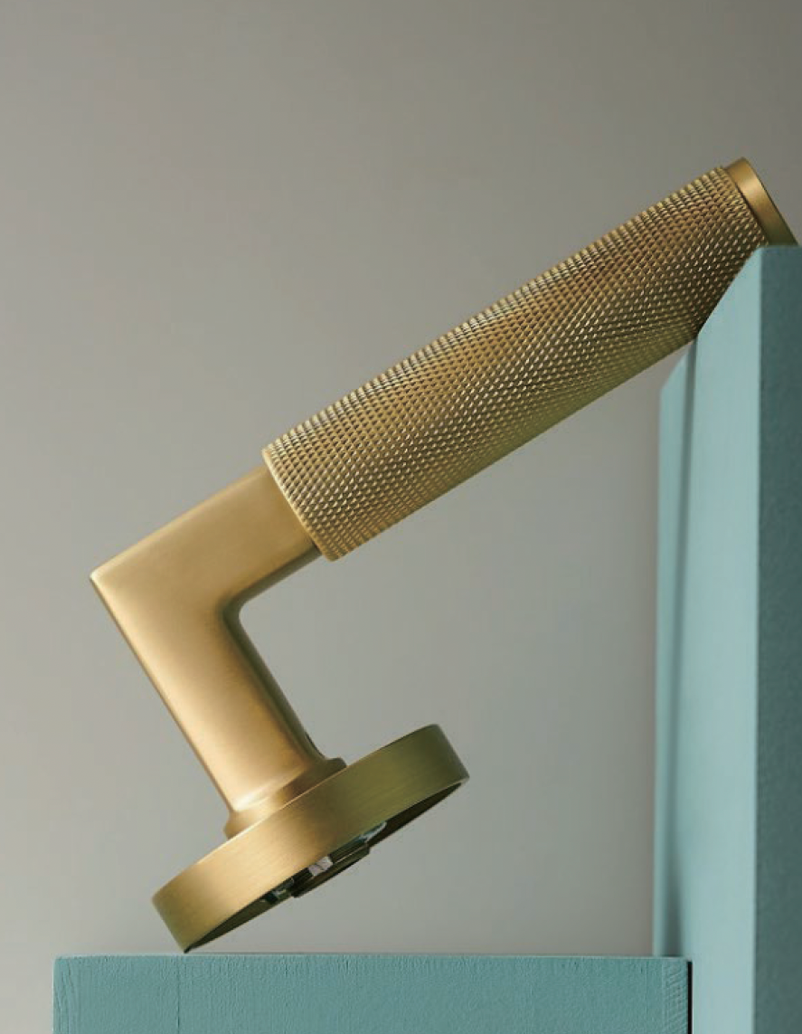 Door handle textured